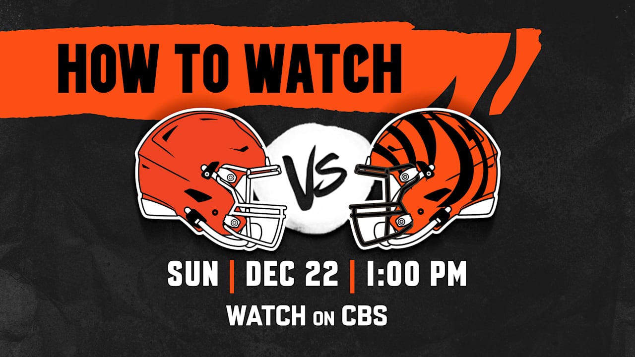 Cincinnati Bengals vs. Cleveland Browns: Dec. 22, 2024 Game Day Information