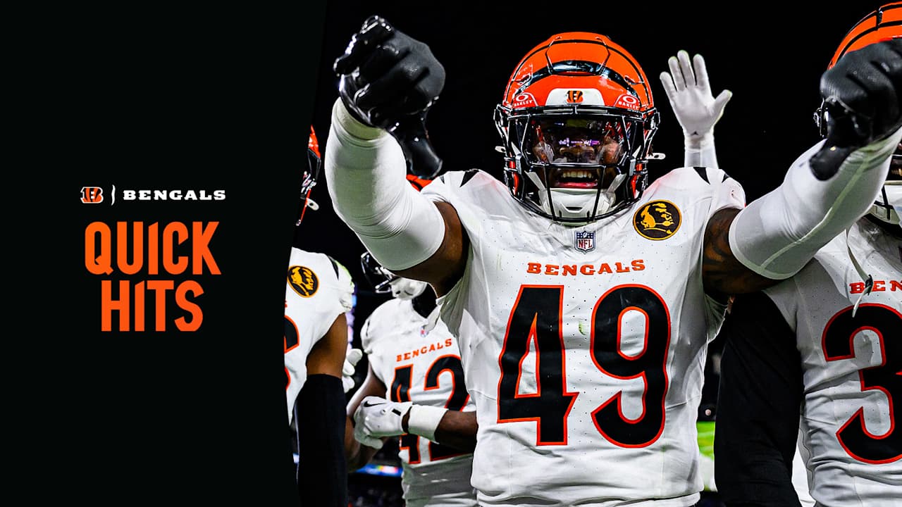 Quick Hits | Inspired By Ravens Great, Bengals Rookie LB Carter Has Best Game In His House; Shutdown DJ Turner II's Travels; 'We Have One That Can'