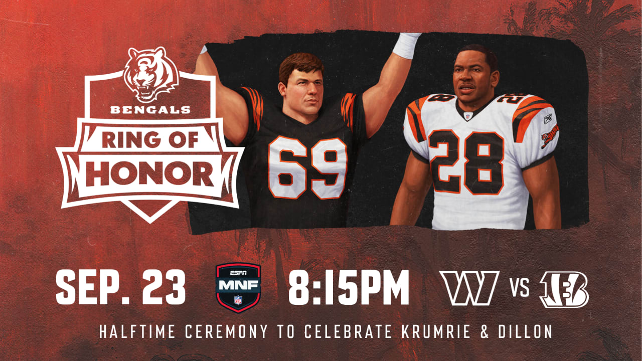 Bengals 2024 Ring of Honor Class Corey Dillon and Tim Krumrie