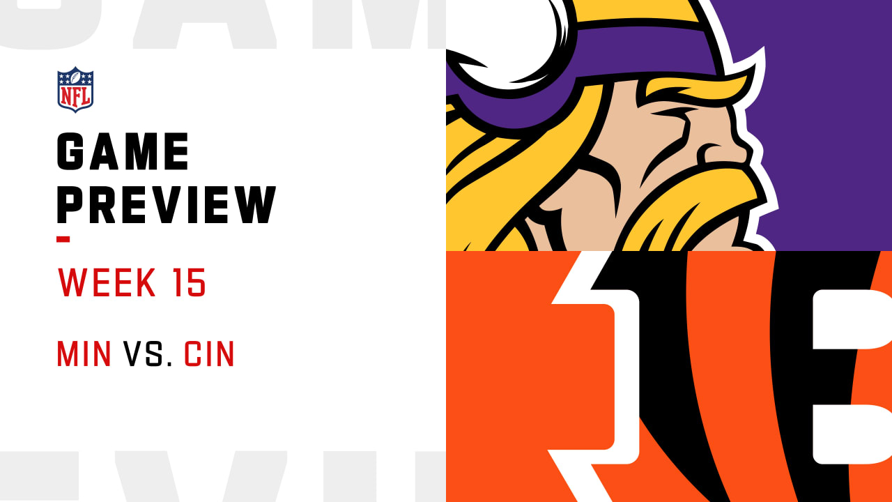 Vikings vs. Bengals preview Week 15