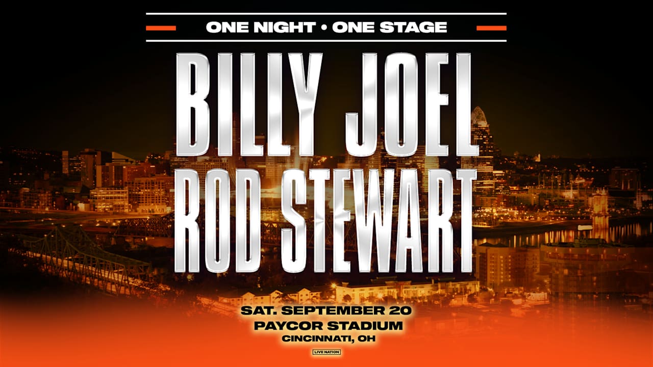 Billy Joel and Rod Stewart performing live at Paycor Stadium, Cincinnati