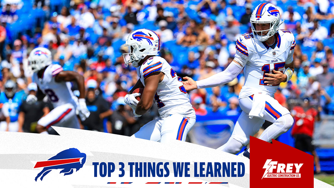 The three most important things we learned from Bills vs. Panthers