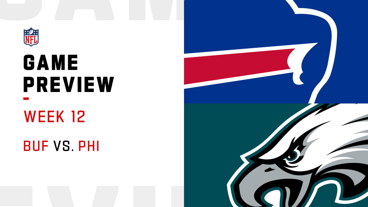 Bills at Eagles Numbers to know + score predictions Week 12