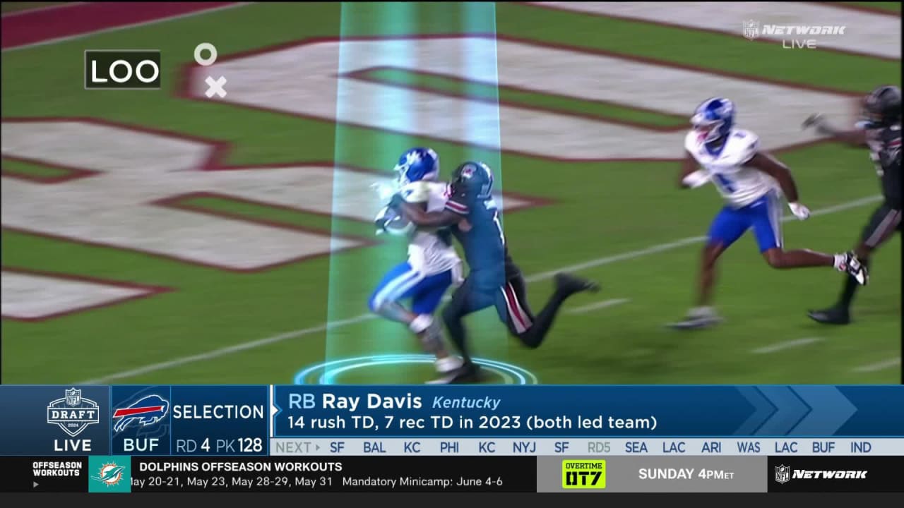 Watch | Bills select Ray Davis with No. 128 pick in 2024 draft