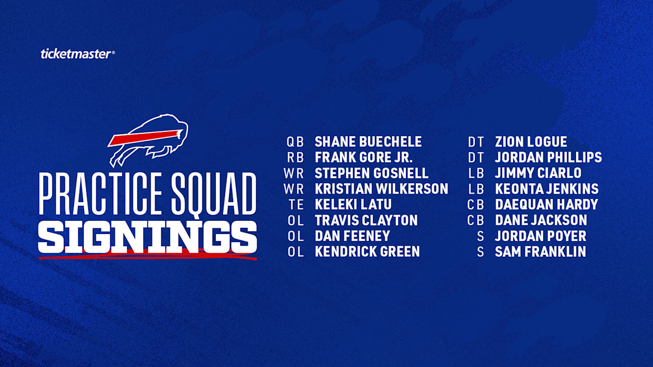 Bills sign 16 players to practice squad – Buffalo Bills