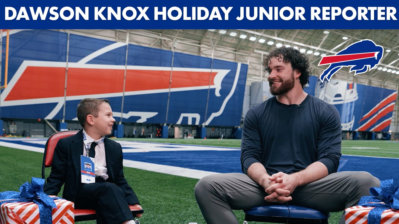 Buffalo Bills Junior Reporter Interviews Dawson Knox About The Holidays!