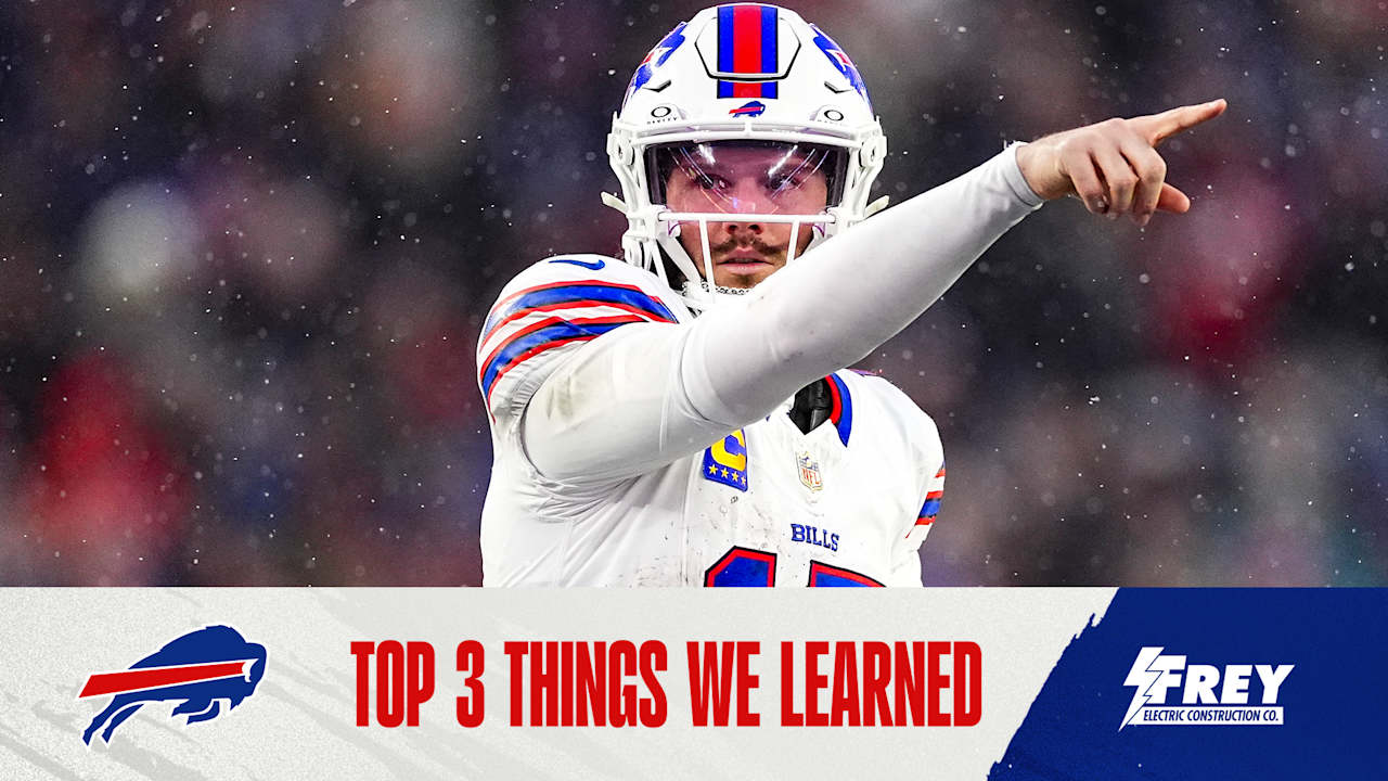 Top 3 things we learned from Bills at Patriots | Week 15 - Buffalo Bills Home | Buffalo Bills - buffalobills.com