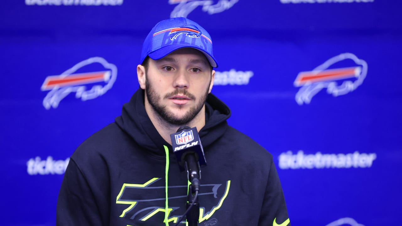 Josh Allen Wearing a Big Hat Just Screams 'Playoff Loss