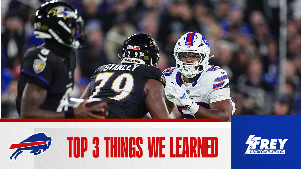 Top 3 things we learned from Bills at Ravens | Sunday Night Football Week 4