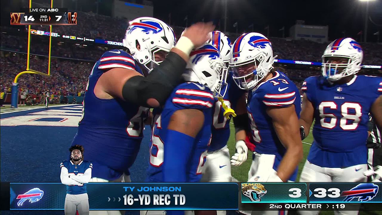 4 in a half?! Josh Allen hit Ty Johnson for his fourth TD of the half