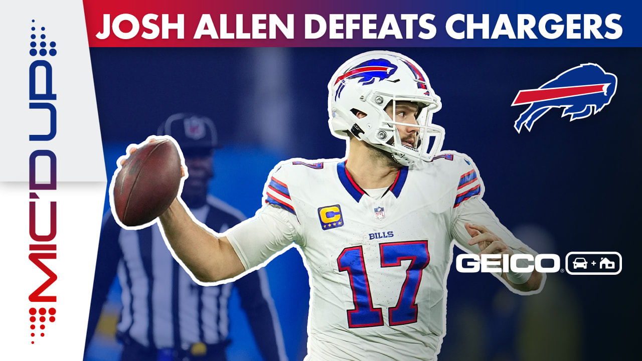 Josh Allen Mic'd Up For Dramatic Win Over Los Angeles Chargers ...