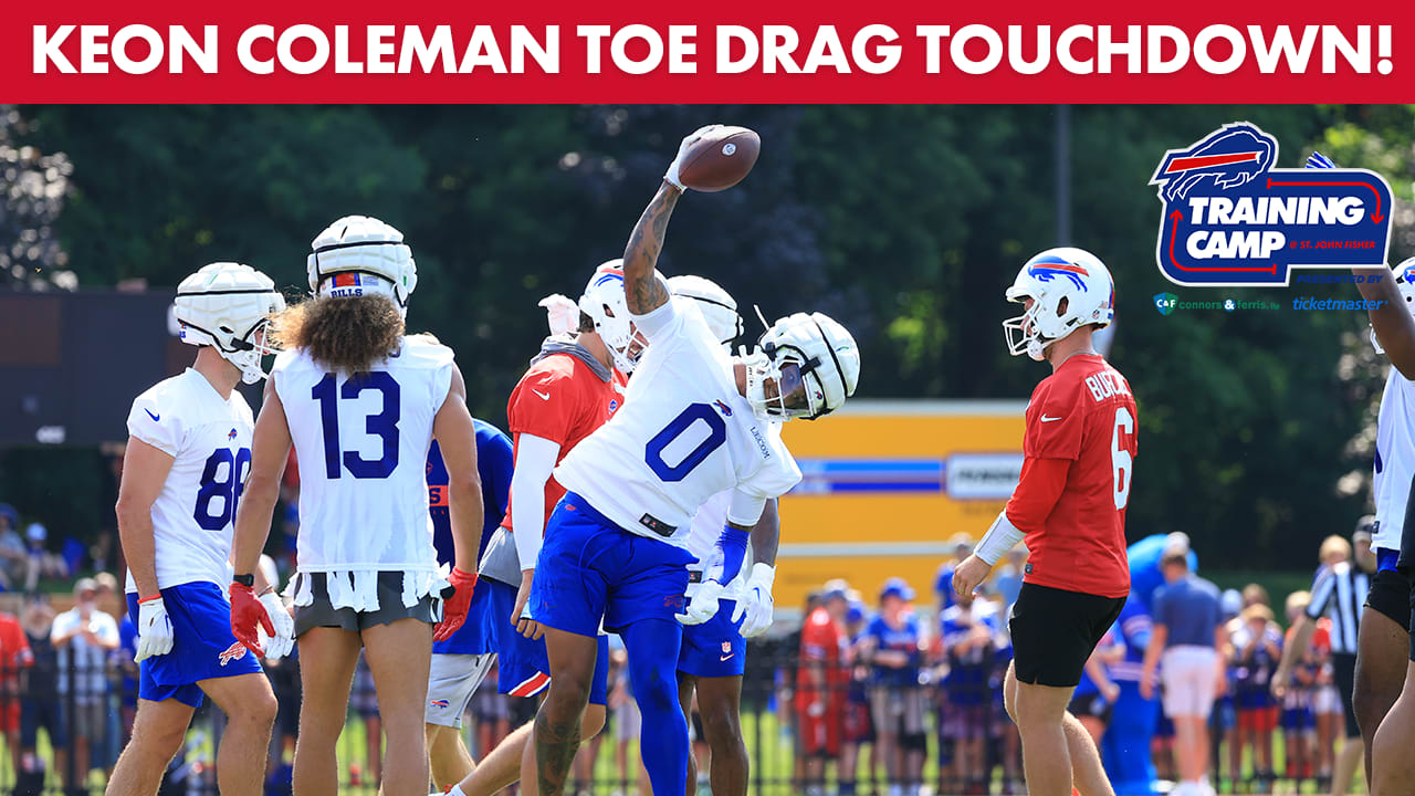 Josh Allen Connects With Keon Coleman For A Toe Drag Touchdown!