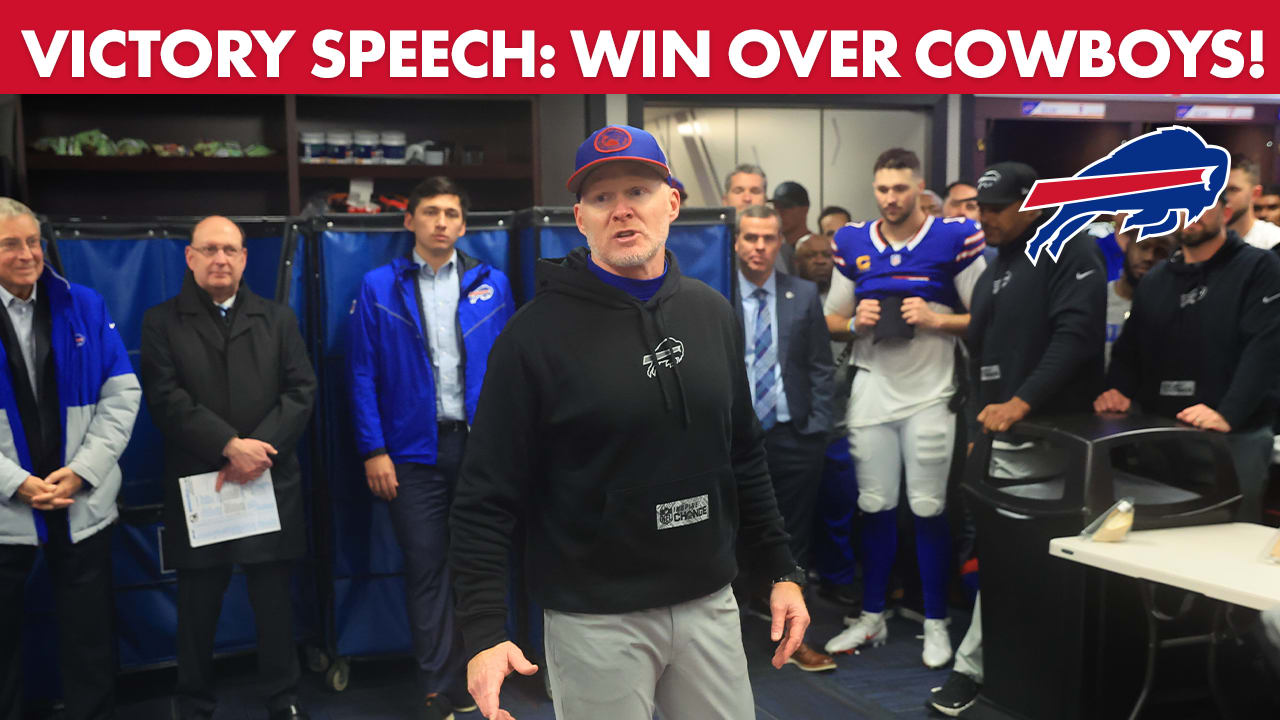 Sean McDermott's Victory Speech Following Week 15 Blowout Win Over ...