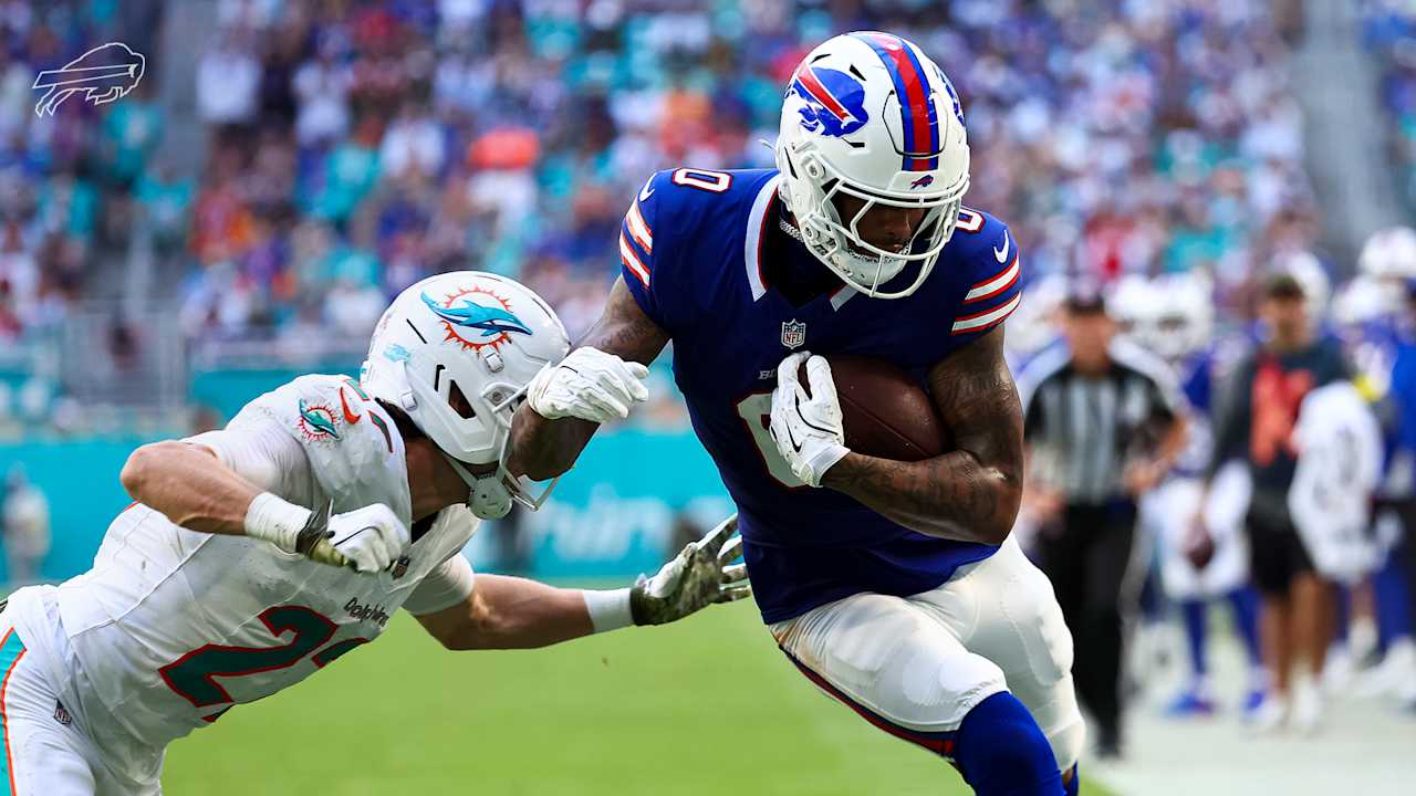 Can't-Miss Play: 35-yard TD! Josh Allen dials launch codes to Keon Coleman  for six | Bills vs. Dolphins Highlights