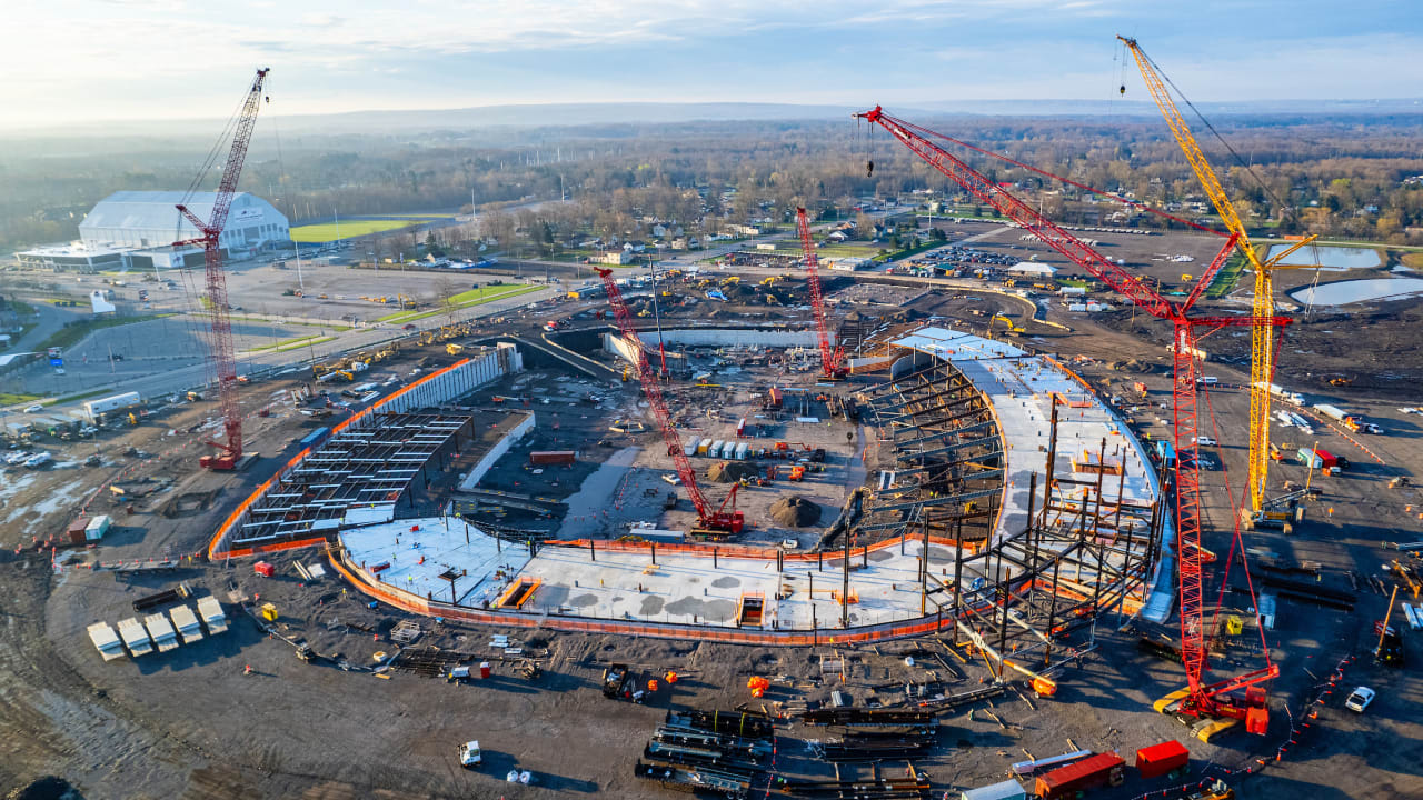 Eye in the Sky | Drone photos of New Highmark Stadium Construction ...