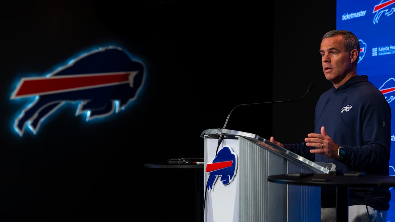 BIlls GM Brandon Beane provides team injury updates prior to Week 1 of 2026 season