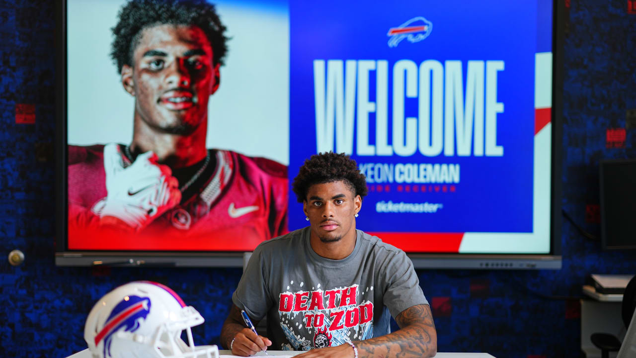 Bills sign WR Keon Coleman to rookie contract