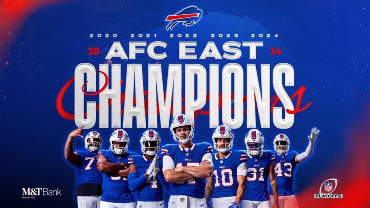 Buffalo Bills claim franchiserecord fifth consecutive AFC East title