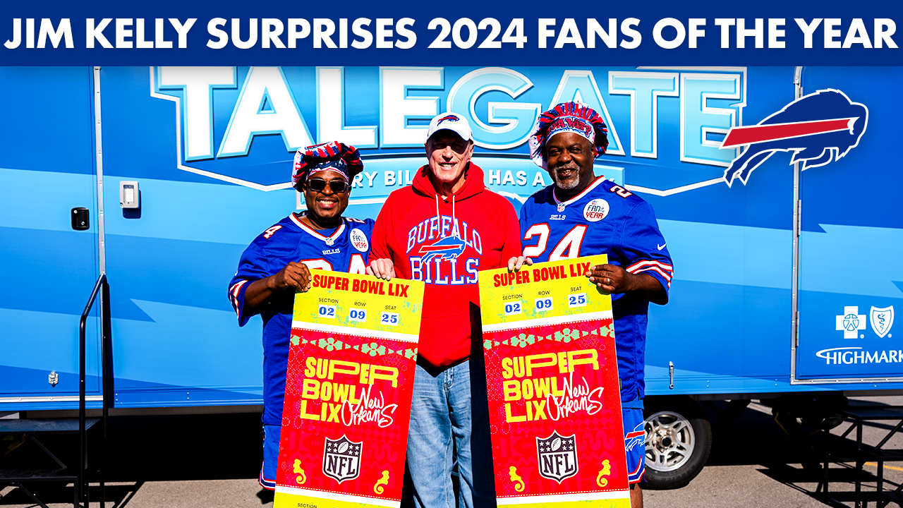 Jim Kelly Surprises 2024 Buffalo Bills Fans Of The Year With Super Bowl