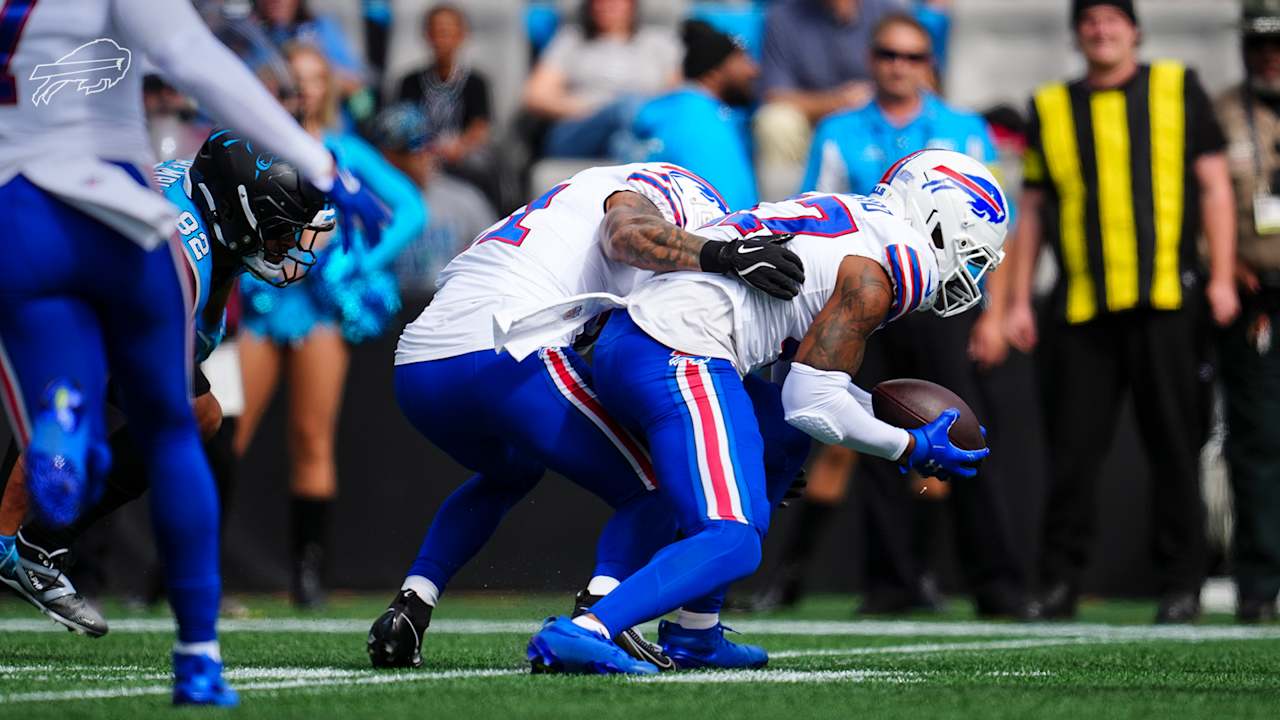 Greg Rousseau forces Andy Dalton fumble and Christian Benford recovers ...