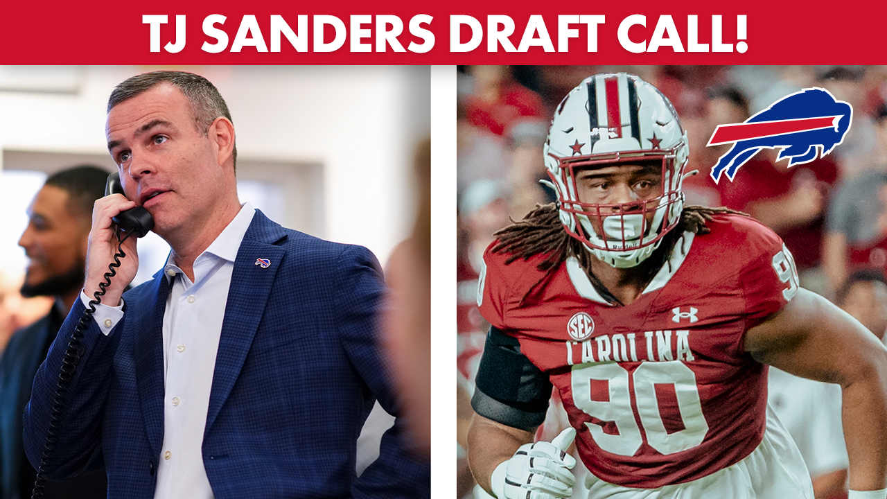 T.J. Sanders All-Access Draft Call! | Buffalo Bills