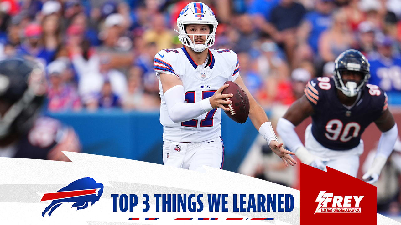 The three most important things we learned from Bills vs. Bears