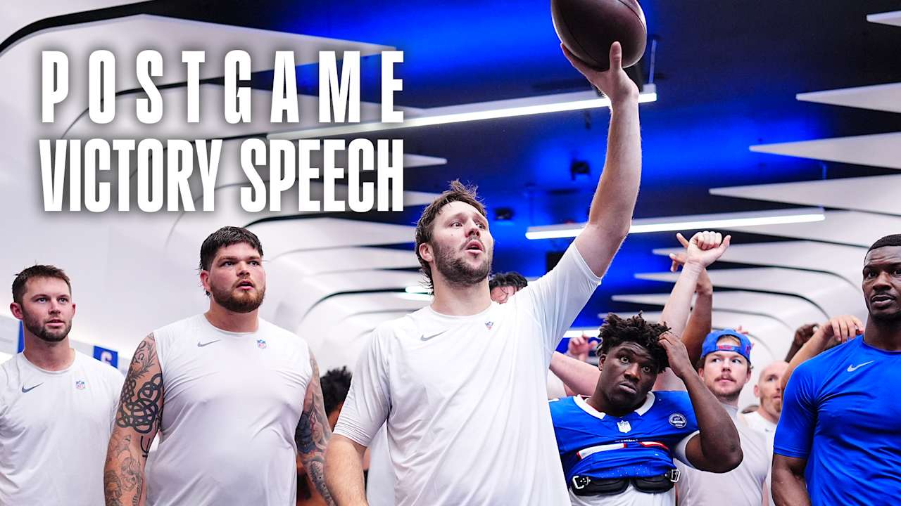 Inside the Bills Locker Room for Joe Brady's Postgame Speech After Home ...