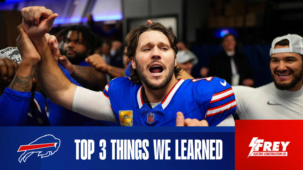 Top 3 things we learned from Bills vs. Chiefs | Week 11