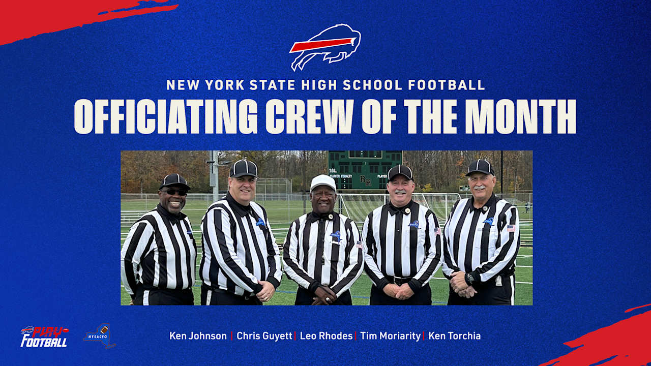 Buffalo Bills Recognize Rochester Chapter as High School Football Officiating Crew of the Month, including Wrestling Official Leo Rhodes