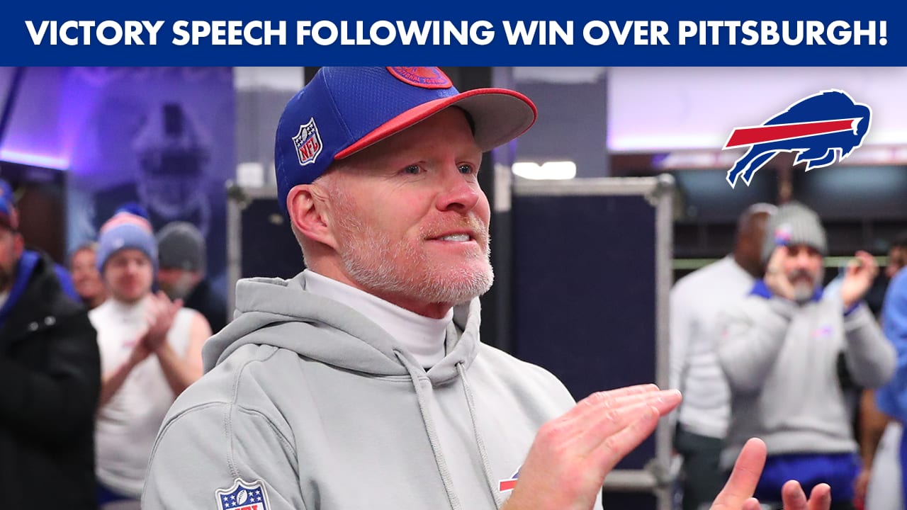 Postgame Victory Speech Following Buffalo Bills 31-17 Playoff Win Over ...