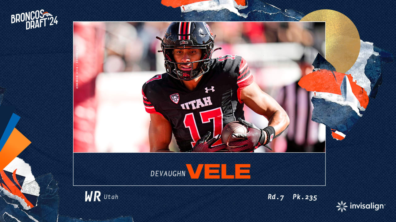 Broncos select WR Devaughn Vele with 235th-overall pick in 2024 NFL Draft