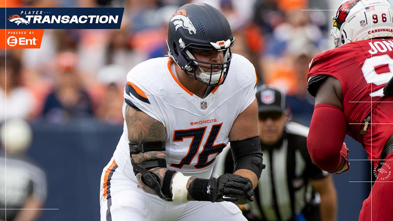 Broncos promote G Calvin Throckmorton to active roster, release FB Mike Burton