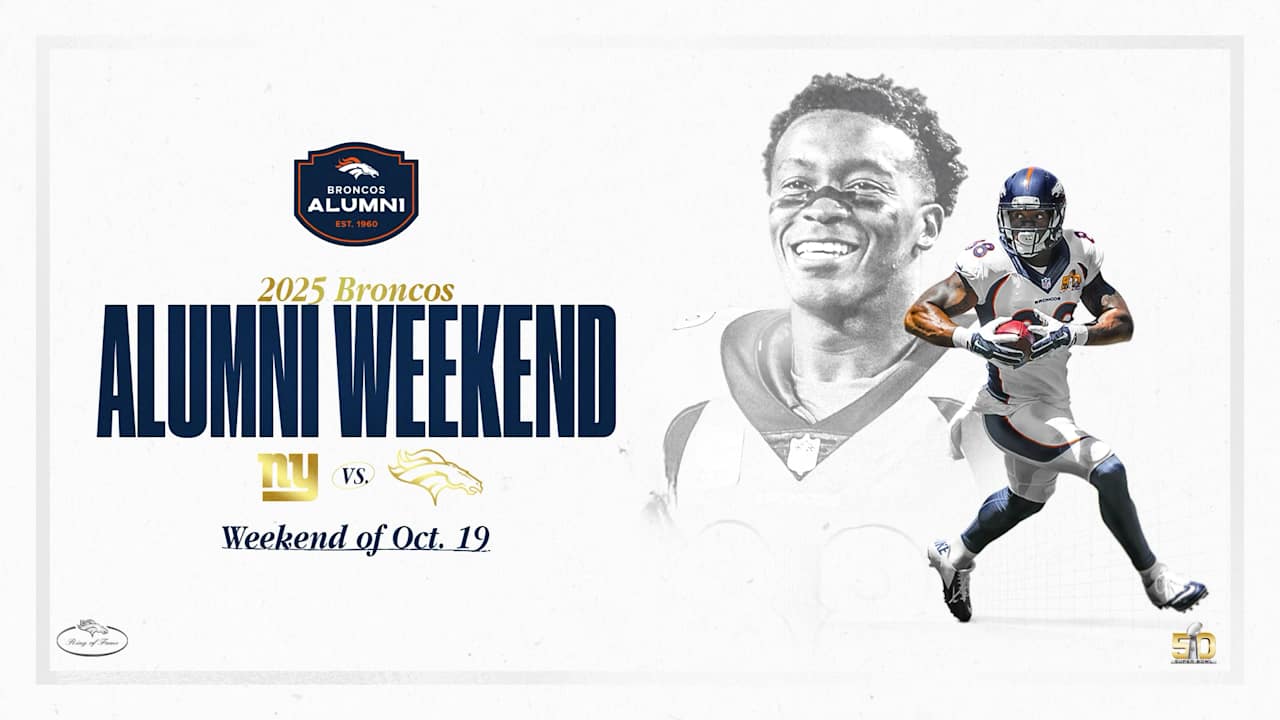 Broncos to honor Demaryius Thomas, Super Bowl 50 team during Week 7 Alumni Weekend game vs. Giants