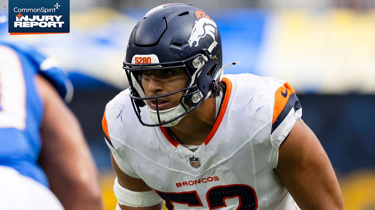 Injury Report: G Ben Powers, OLB Jonah Elliss do not practice Wednesday ahead of Week 6 game vs. Jets