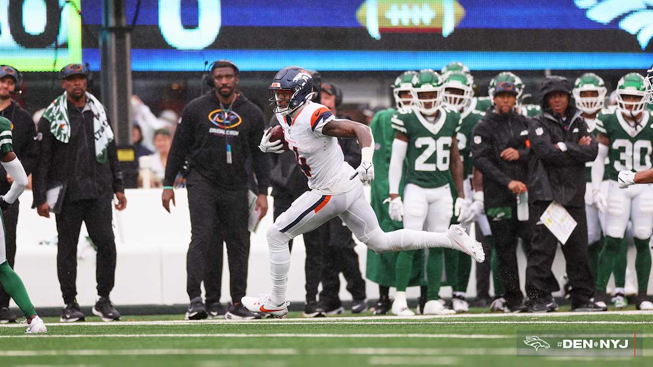 Qb Bo Nix Finds Wr Courtland Sutton For 23 Yard Gain Broncos At Jets