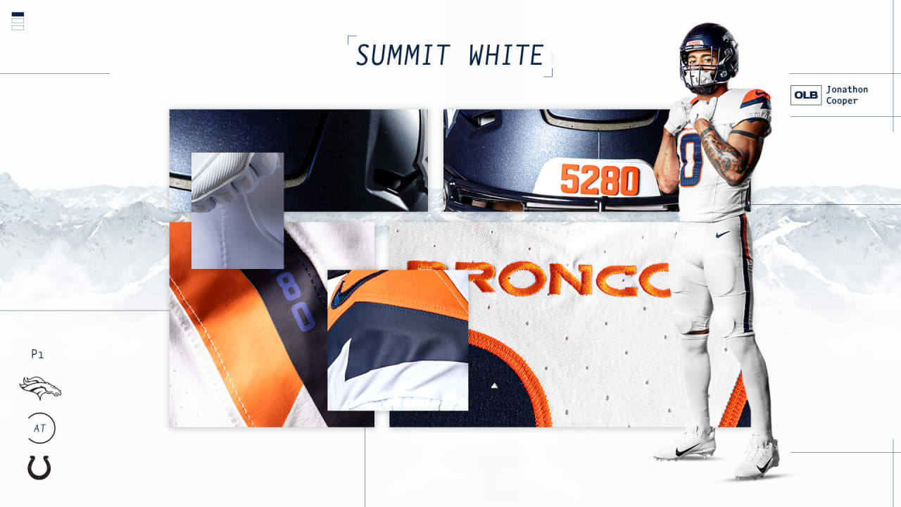 Broncos to wear Summit White jerseys and pants vs. Colts