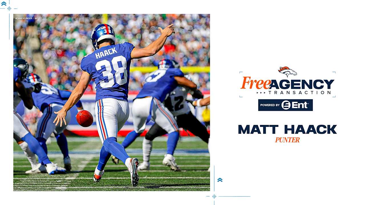 Broncos sign P Matt Haack