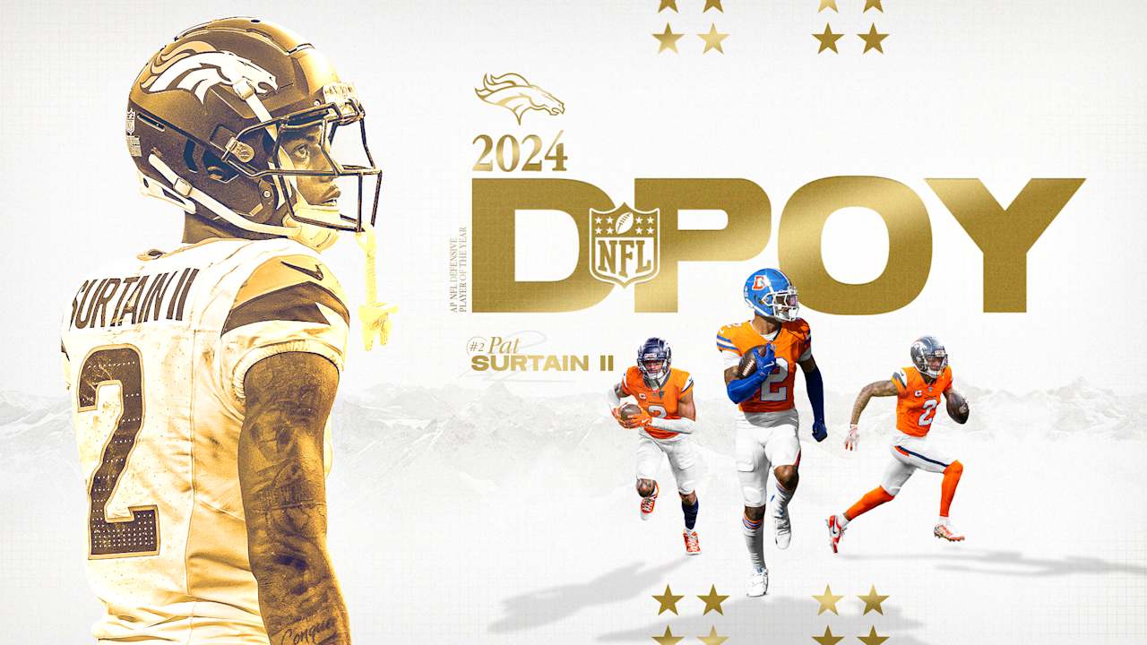 Broncos CB Pat Surtain II named 2024 AP NFL Defensive Player of the Year