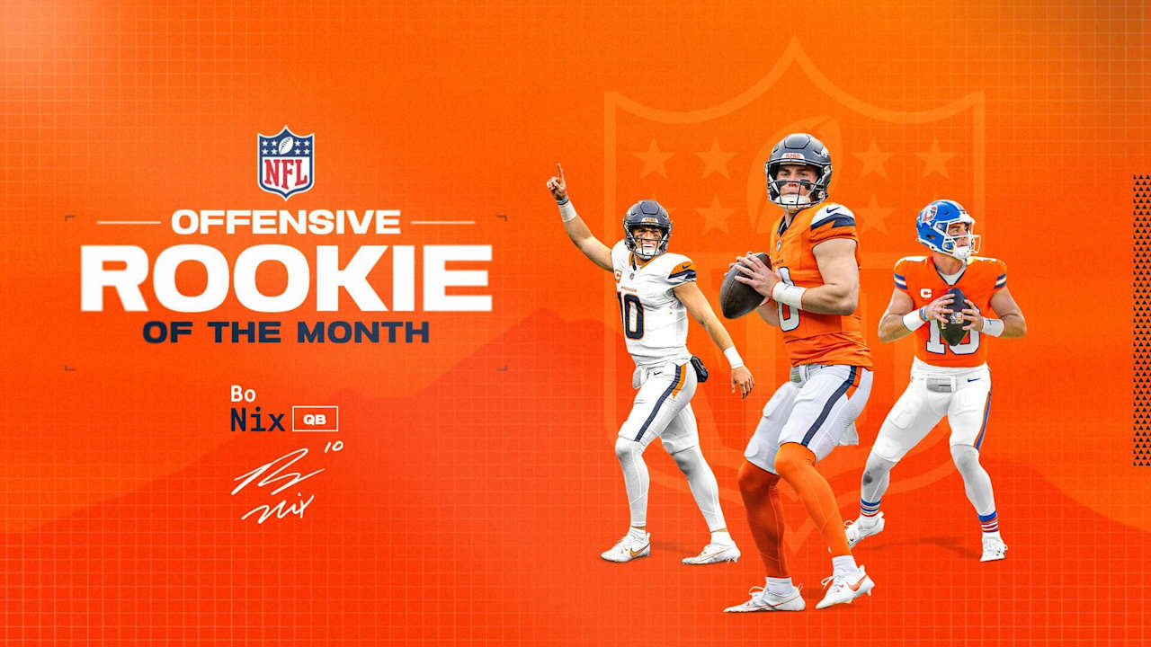 QB Bo Nix named NFL Offensive Rookie of the Month for October