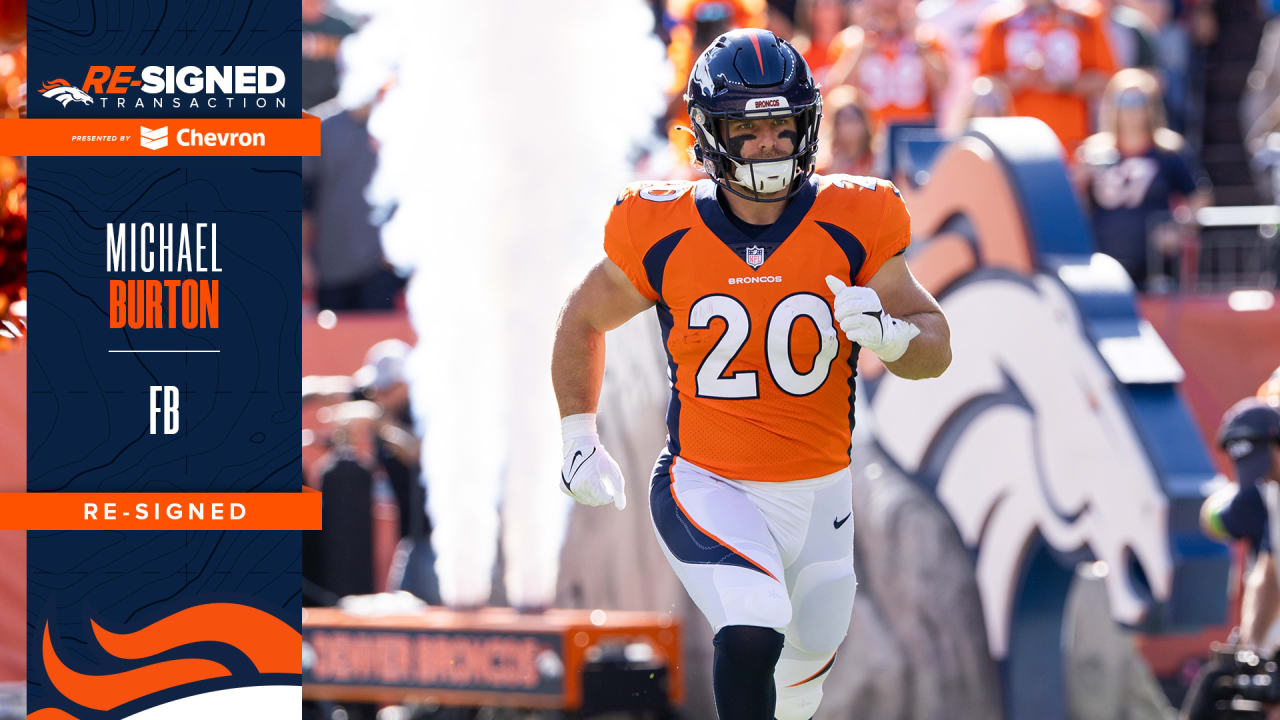 Broncos re sign FB Michael Burton to 1 year contract