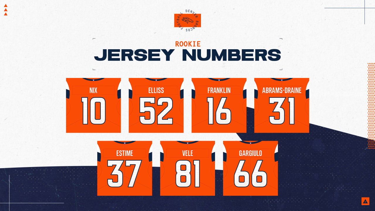 Broncos announce jersey numbers for 2024 draft picks
