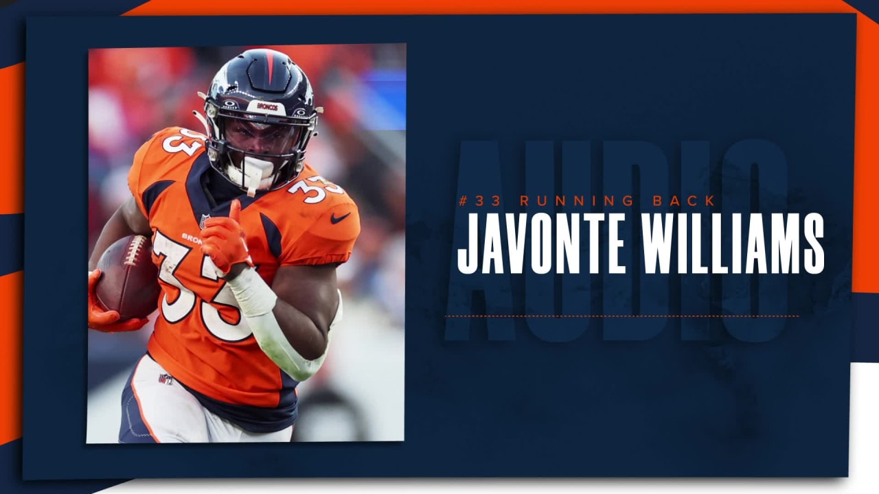 RB Javonte Williams on the Broncos' winning streak 'Confidence is at