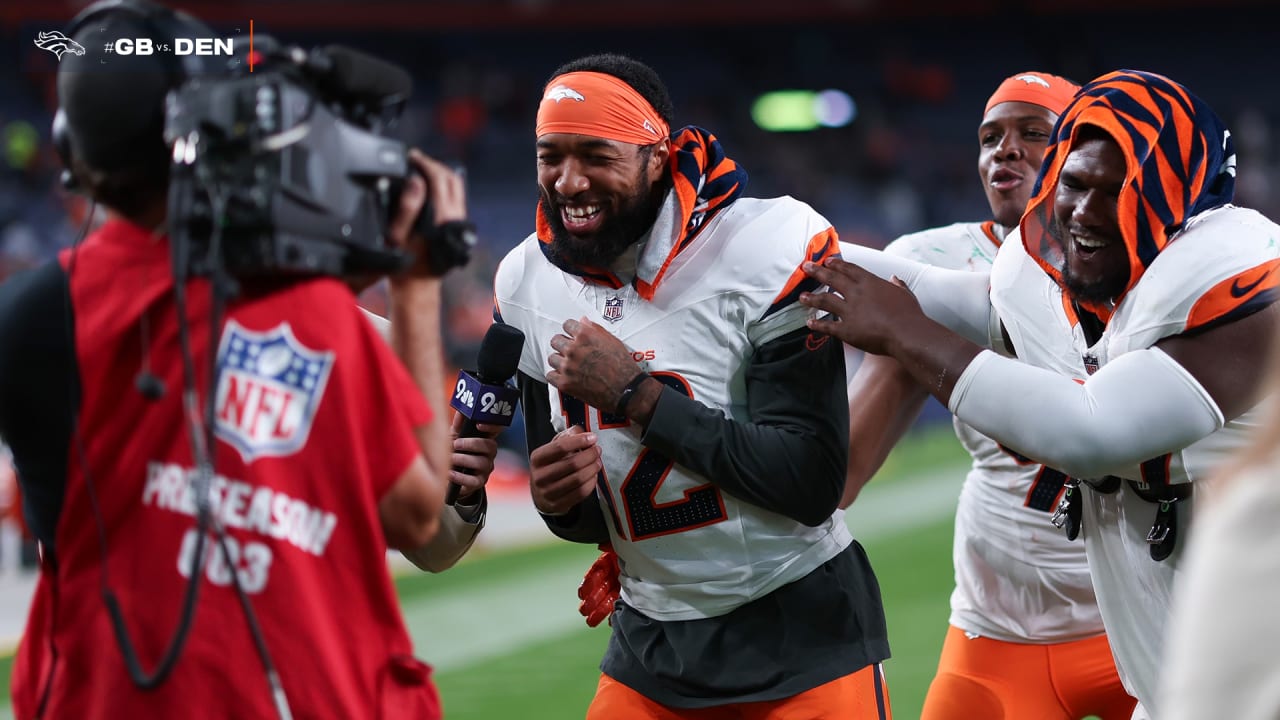 WATCH: Tim Patrick reacts to first touchdown in more than 2 years