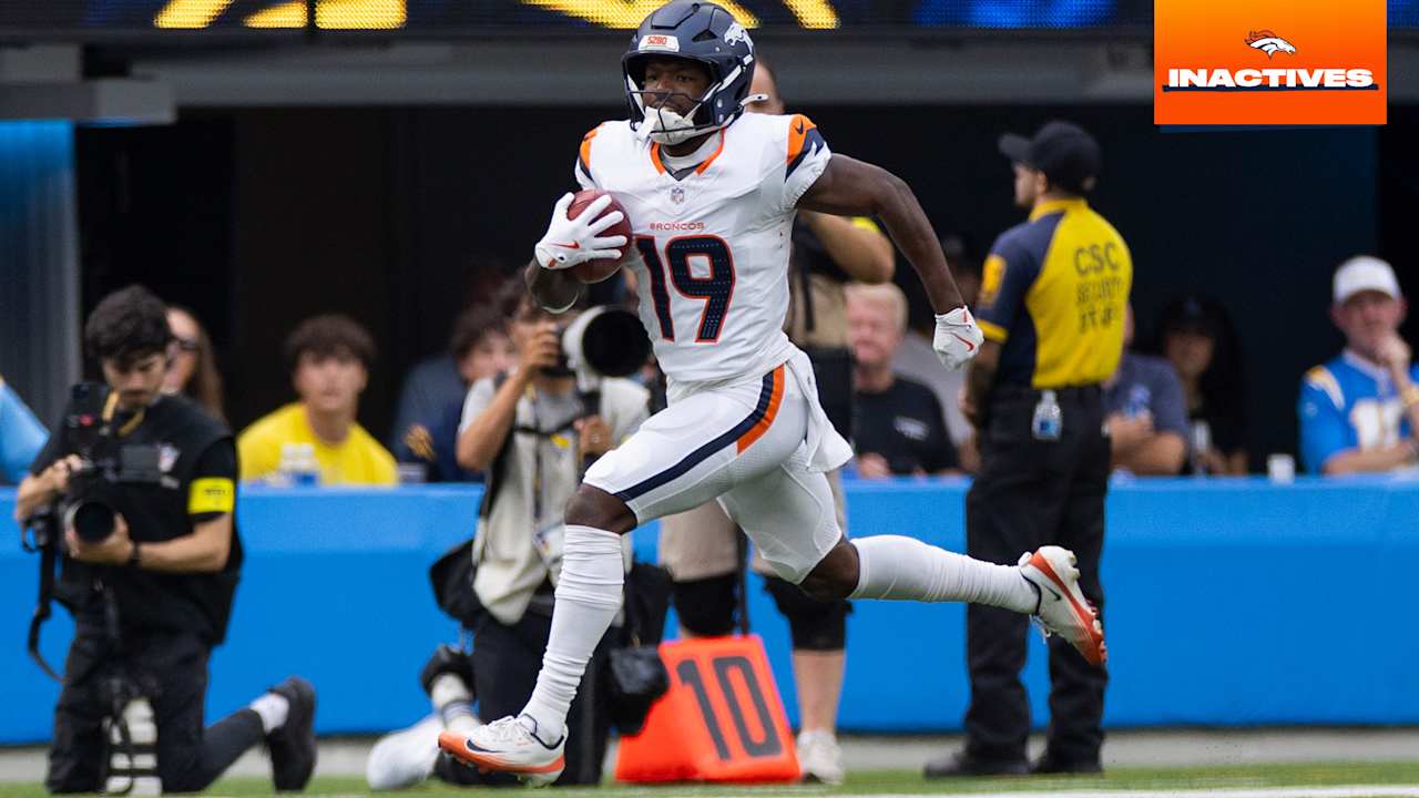 WR Marvin Mims Jr. active for 'Monday Night Football' vs. Bengals
