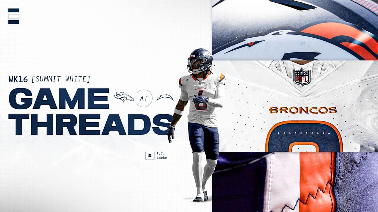 Broncos to wear Summit White jerseys, Midnight Navy pants vs. Chargers