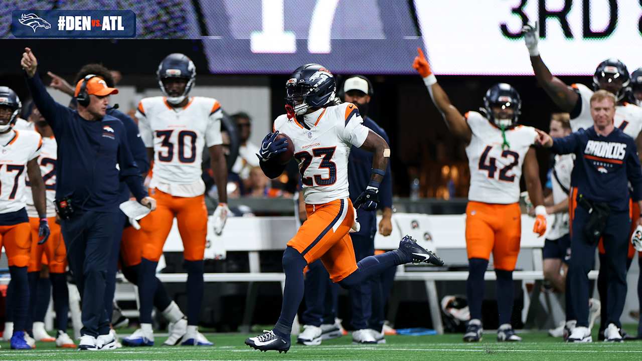 CB Jahdae Barron records 97-yard pick six | Broncos at Falcons