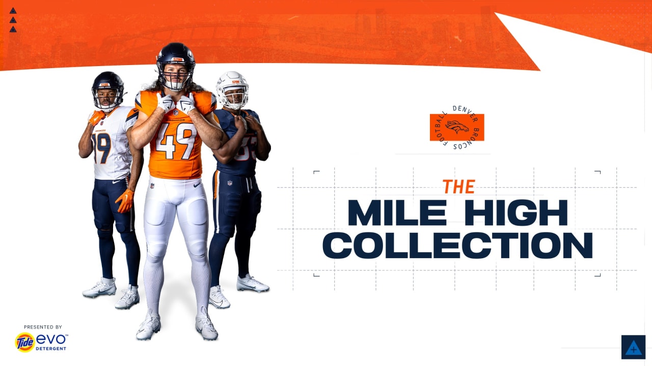 Broncos enthüllen neue Uniformen mit Ankündigung der „Mile High Collection“