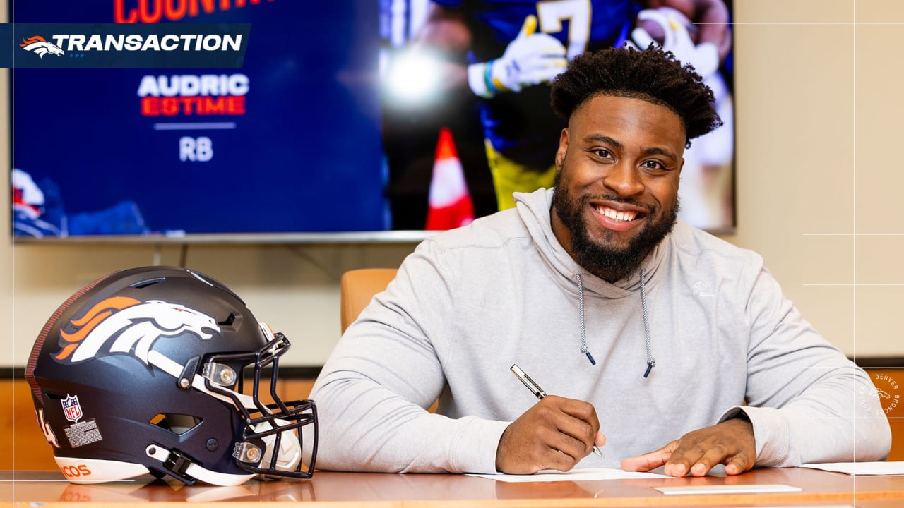 RB Audric Estime signs rookie contract