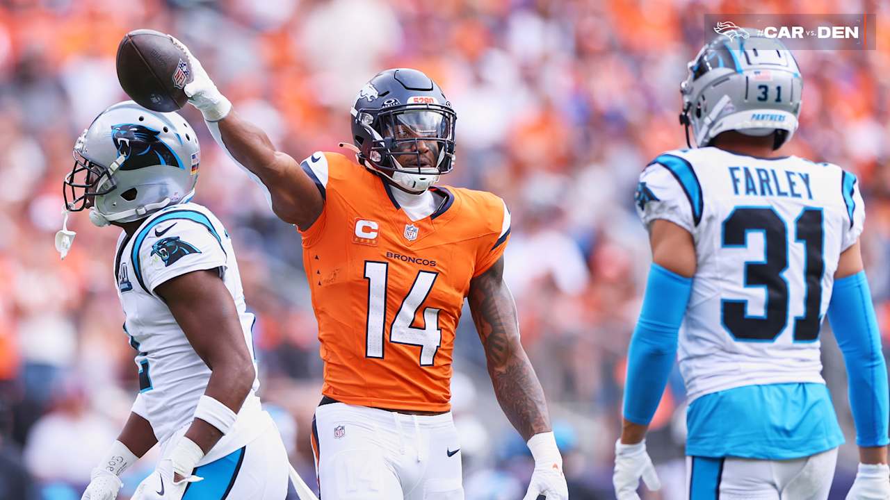 Bo Nix Zips 23 Yard Pass To Courtland Sutton Broncos Vs Panthers