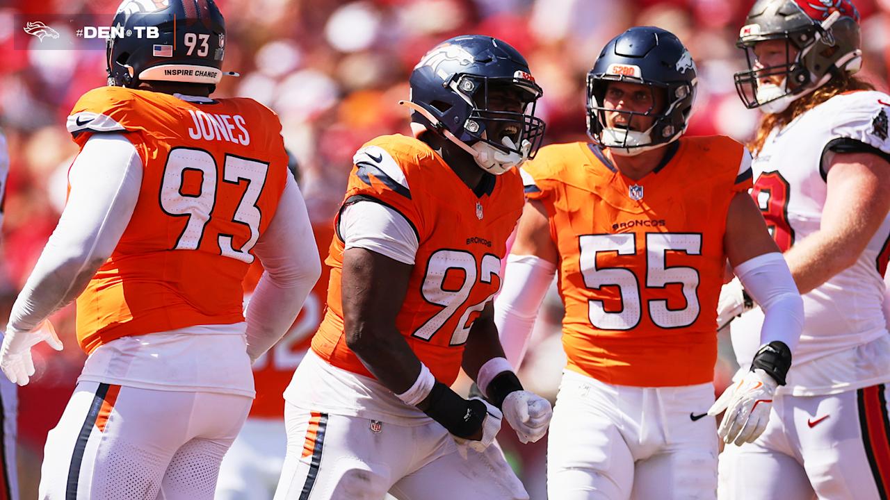 'We all feed off each other': Denver continues strong defensive performance with 7 sacks vs. Buccaneers